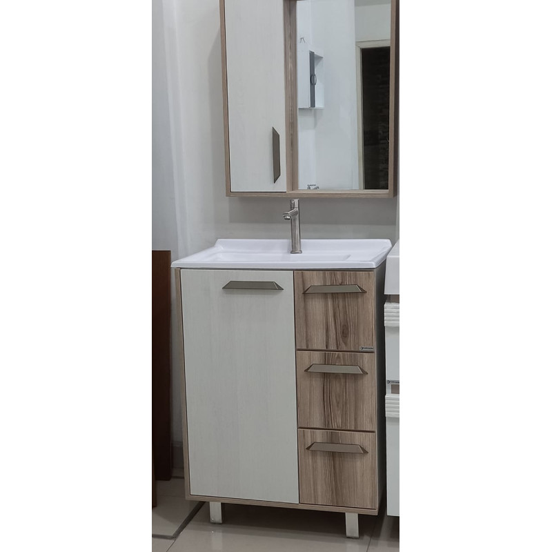 MUEBLE P/ BAÑO BALCAO SAARA CABERNET 0,65