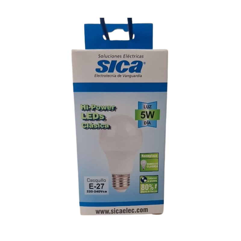 LAMP. LED BULD 5W E27 6500K SICA