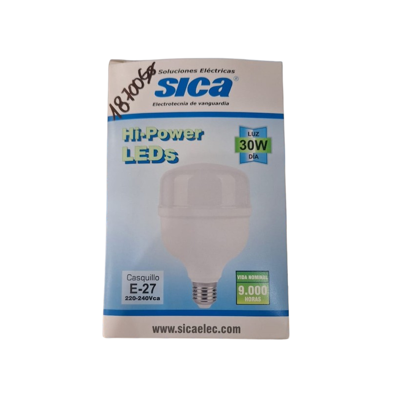 LAMP. LED BULD ALTA POTENCIA 30W E27 6500K SICA