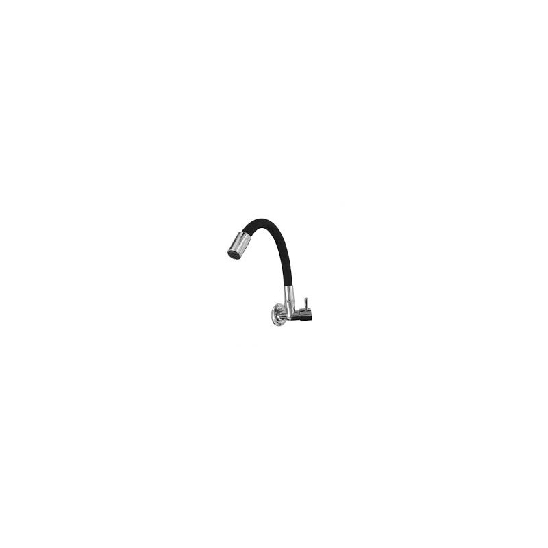 CANILLA FLEX NEGRA P/ PARED 4013 VANN