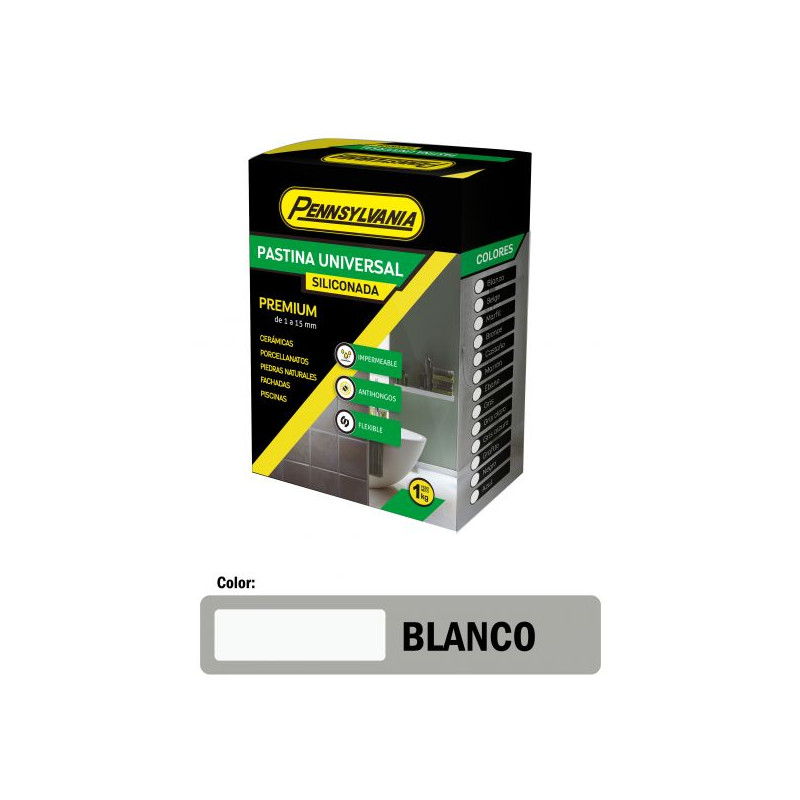 PASTINA PENNSYLVANIA SILICONA BLANCO 1KG
