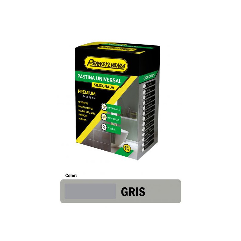 PASTINA PENNSYLVANIA SILICONA GRIS 1KG