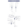 CANILLA P/ COCINA MONO GF-M450 COFLEX