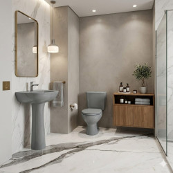 INODORO ACOPLE CELITE GRIS OSCURO