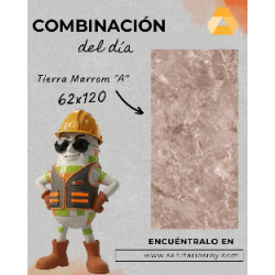 PISOS UNIQUE TIERRA MARROM POL REC "A" (2,98 M2) 62X120