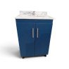 MUEBLE DE BAÑO ESTÁNDAR CON MESADA DE MARMOL AZUL