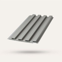 PERFIL RIPADO PVC GRIS...