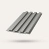 PERFIL RIPADO PVC GRIS OSCURO (3,0X0,25CM) 2931
