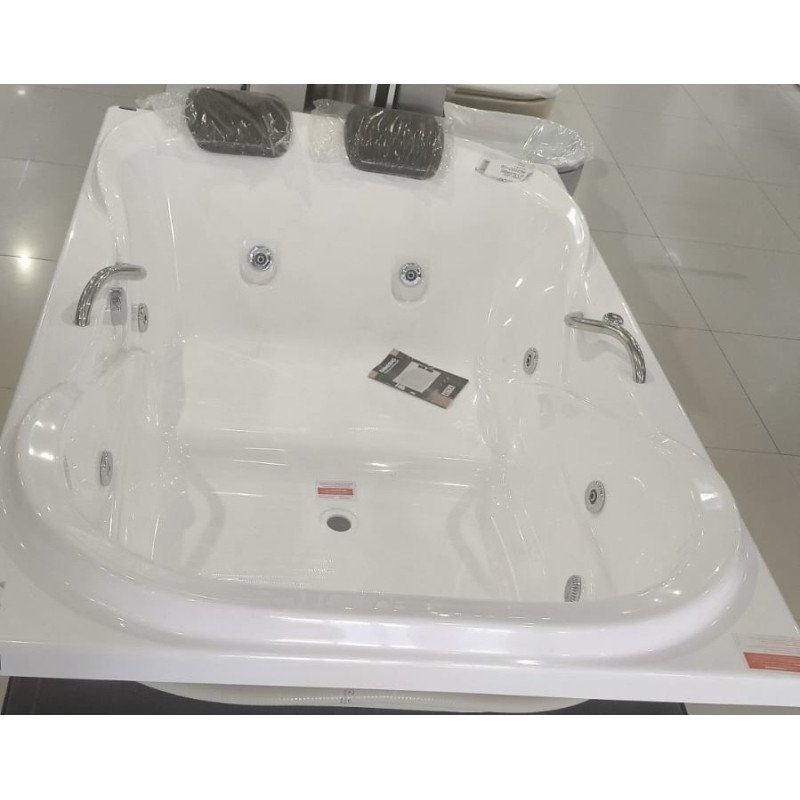 BAÑERA C/HIDROMASAJE DÚO H16-180 BLANCO