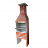 CHURRASQUERA MEDIA PINTADA INOX LUXO.